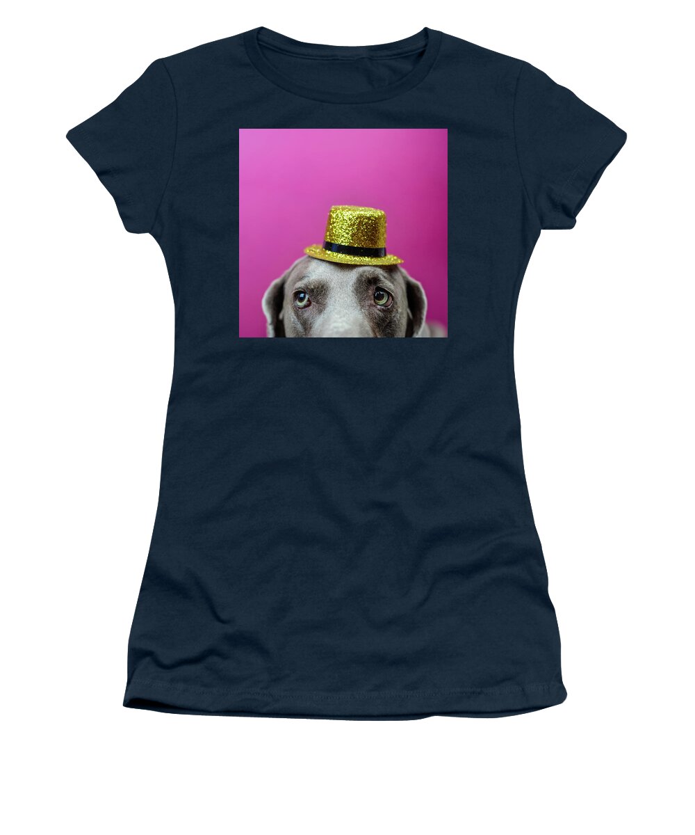 Weimaraner Women's T-Shirt featuring the photograph Paty Time by Cherie Bosela