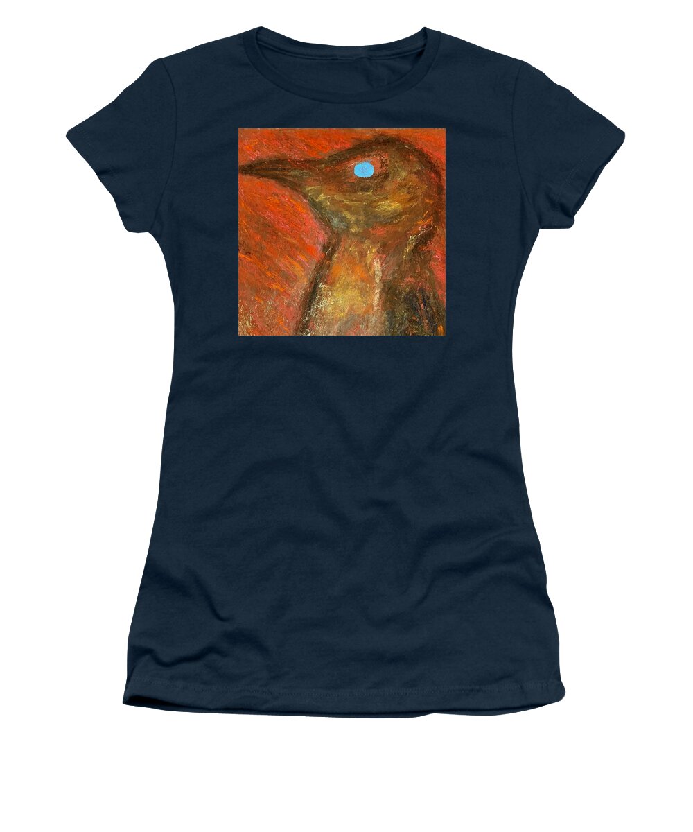 Nicholas Brendon Women's T-Shirt featuring the painting Penguin Tension by Nicholas Brendon