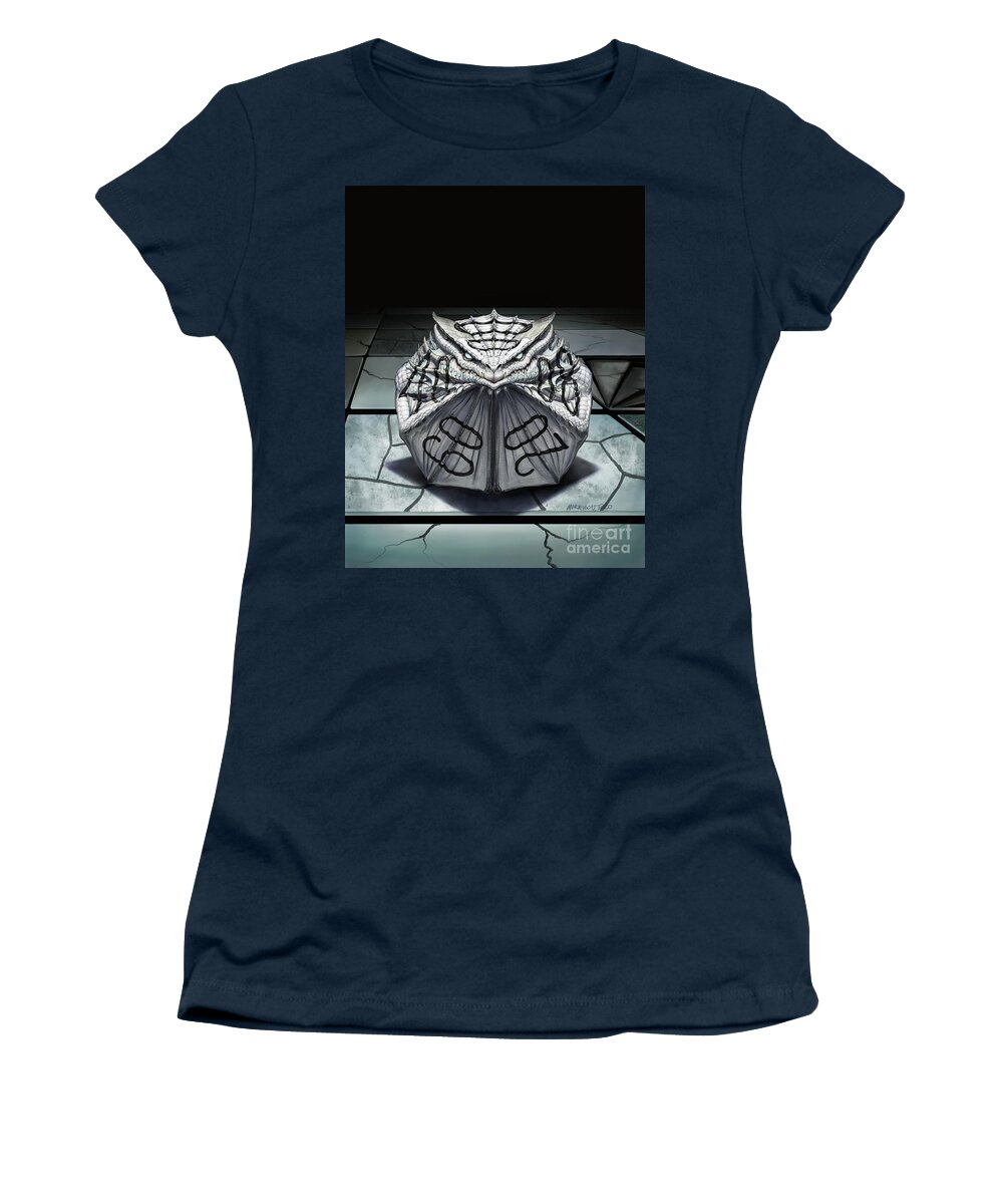 Percentile Women's T-Shirt featuring the digital art Percentile Dragon Dice by Stanley Morrison