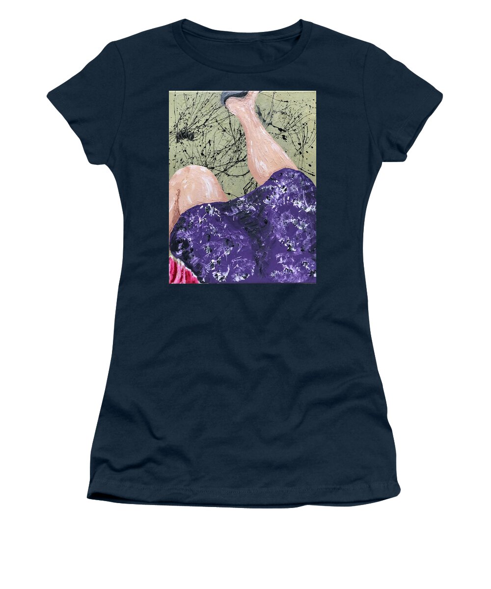 Greek Myth Women's T-Shirt featuring the painting Philomela by Bethany Beeler