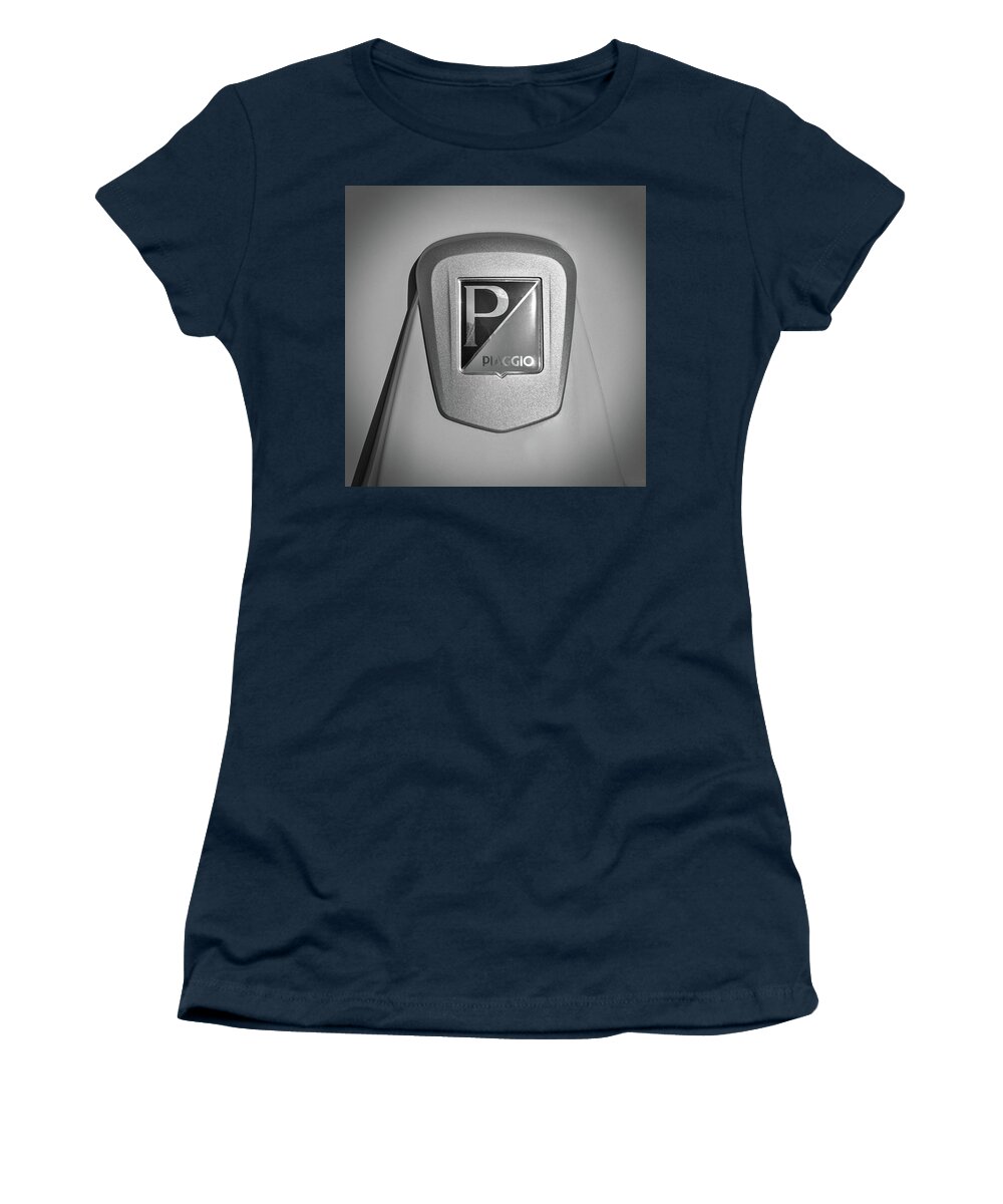 Piaggio Women's T-Shirt featuring the photograph Piaggio Cycles by Angelo DeVal