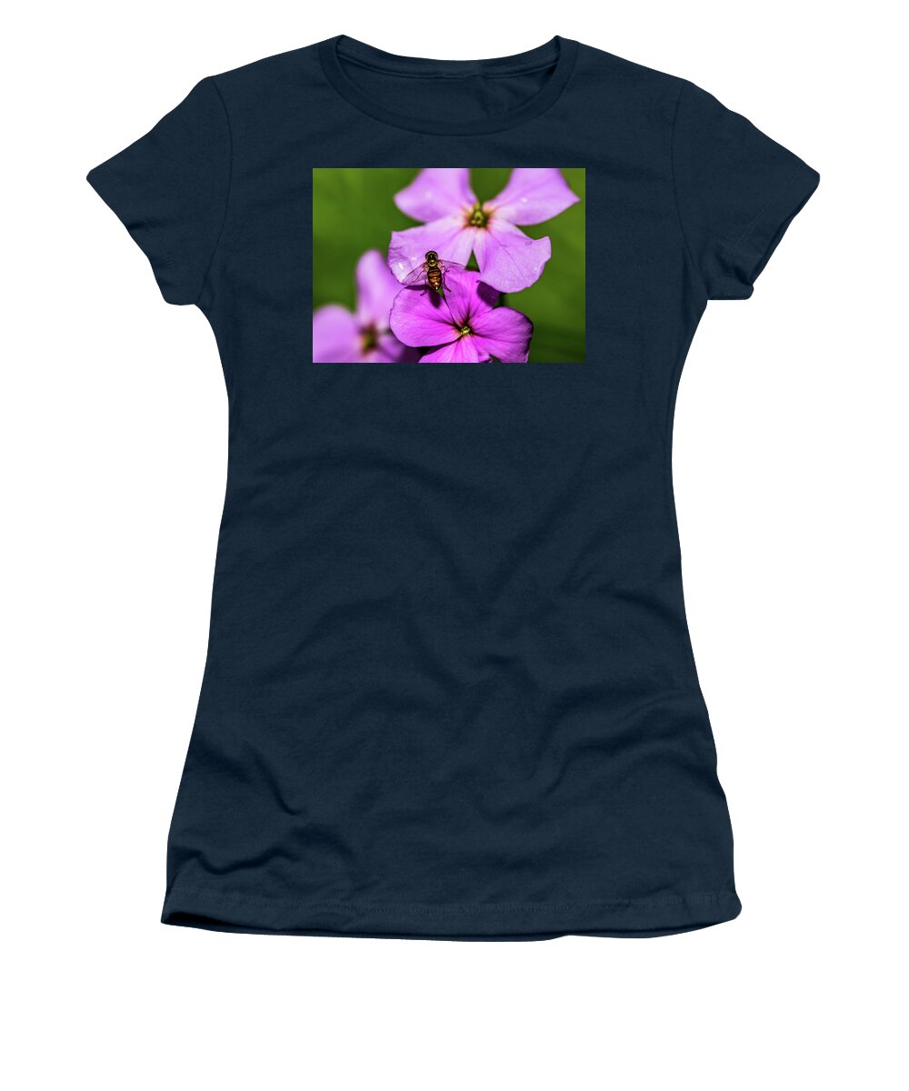 Wildlife Women's T-Shirt featuring the photograph Pink Flowers by Amelia Pearn