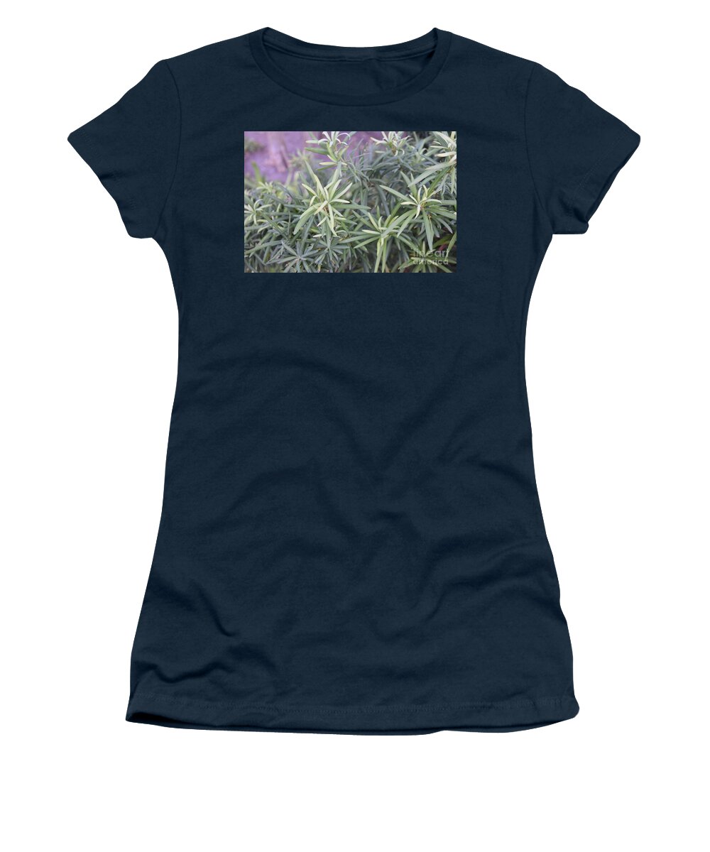 Photograph Of Green Plants Women's T-Shirt featuring the photograph Plants by Theresa Honeycheck