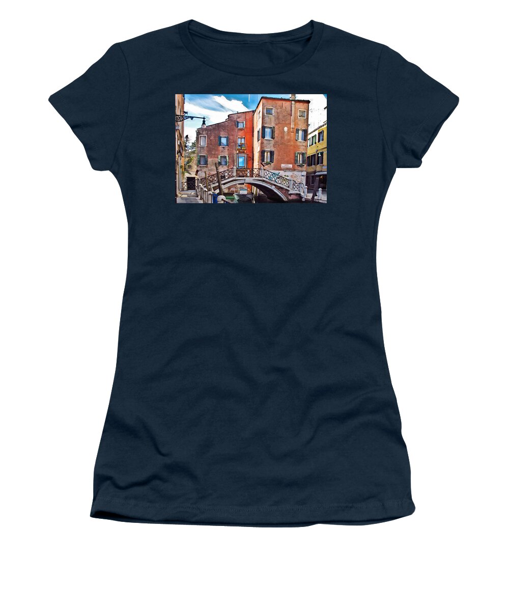 Color Women's T-Shirt featuring the photograph Dorsoduro Mattinata by Eyes Of CC