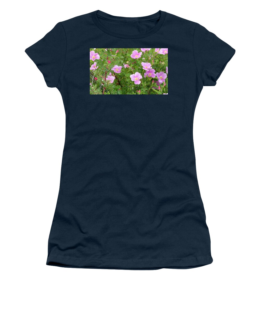 Rose Women's T-Shirt featuring the photograph Prairie Roses by Katie Keenan