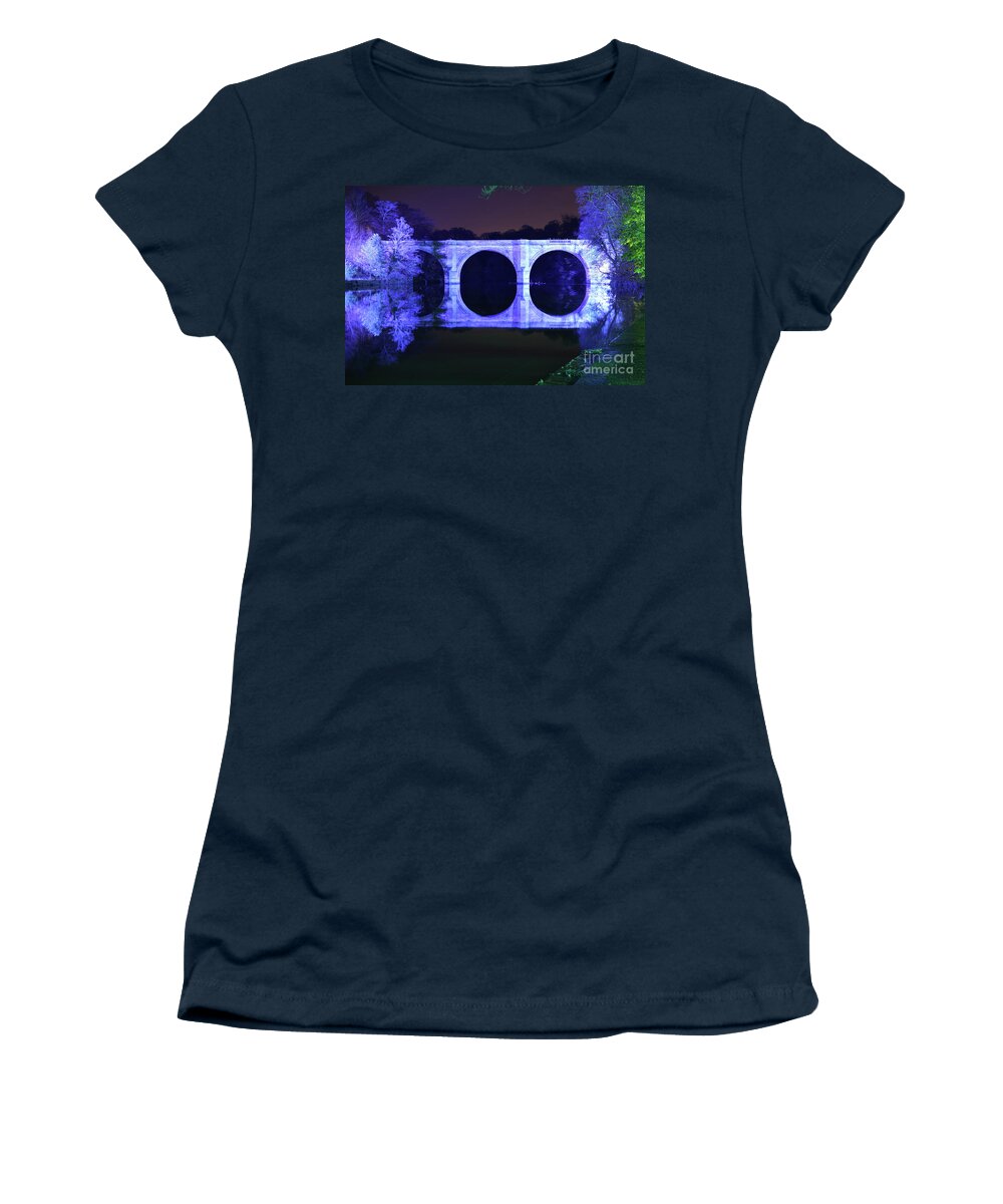 Lumière Women's T-Shirt featuring the photograph Prebends Bridge Durham by Bryan Attewell
