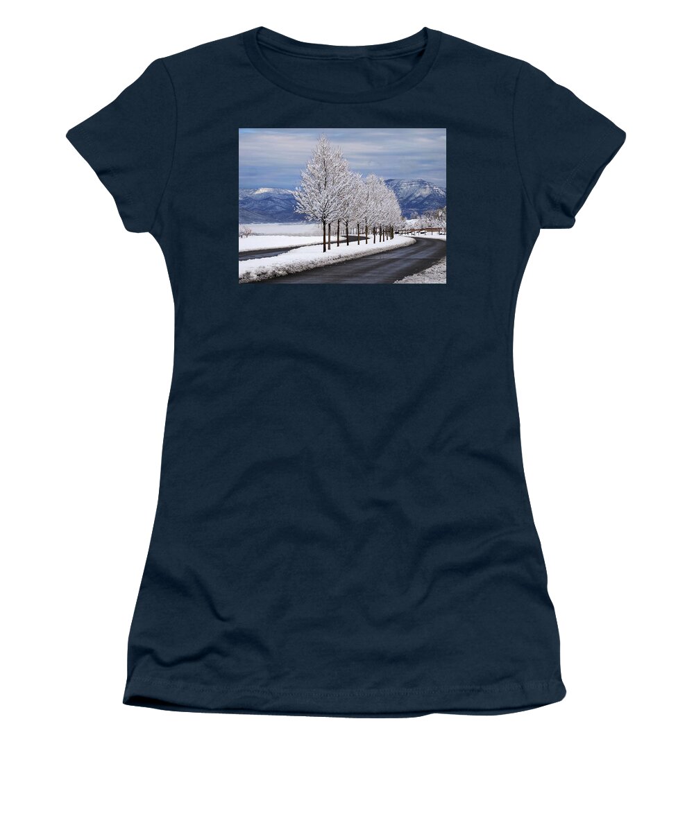 Prescott Women's T-Shirt featuring the photograph Prescott Valley Winter by Joe Schofield