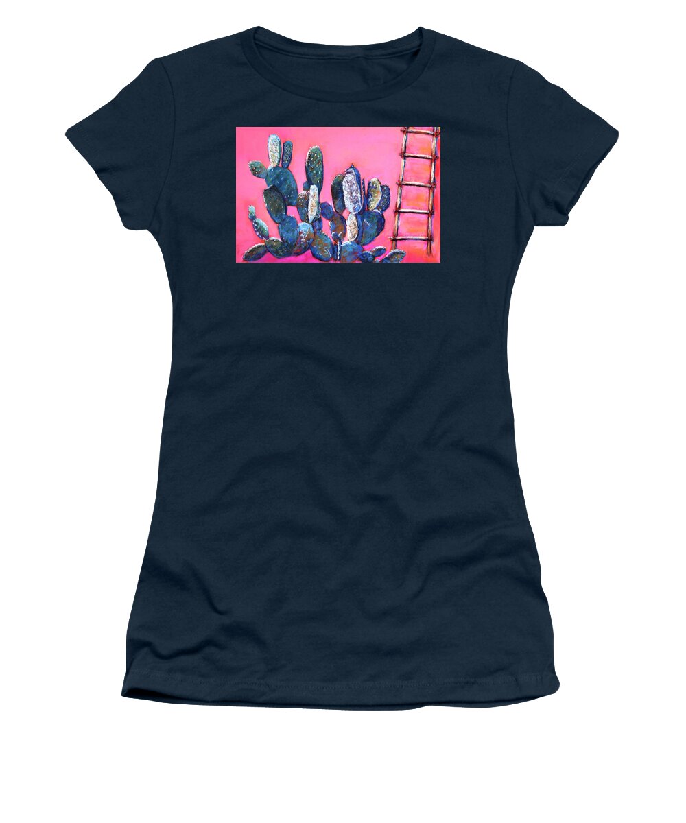Southwest Women's T-Shirt featuring the pastel Prickly Pear by M Diane Bonaparte