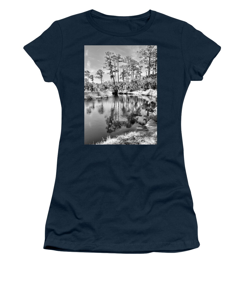 Princess Place Flagler County Florida Women's T-Shirt featuring the pyrography Princess Place 2 by John Anderson
