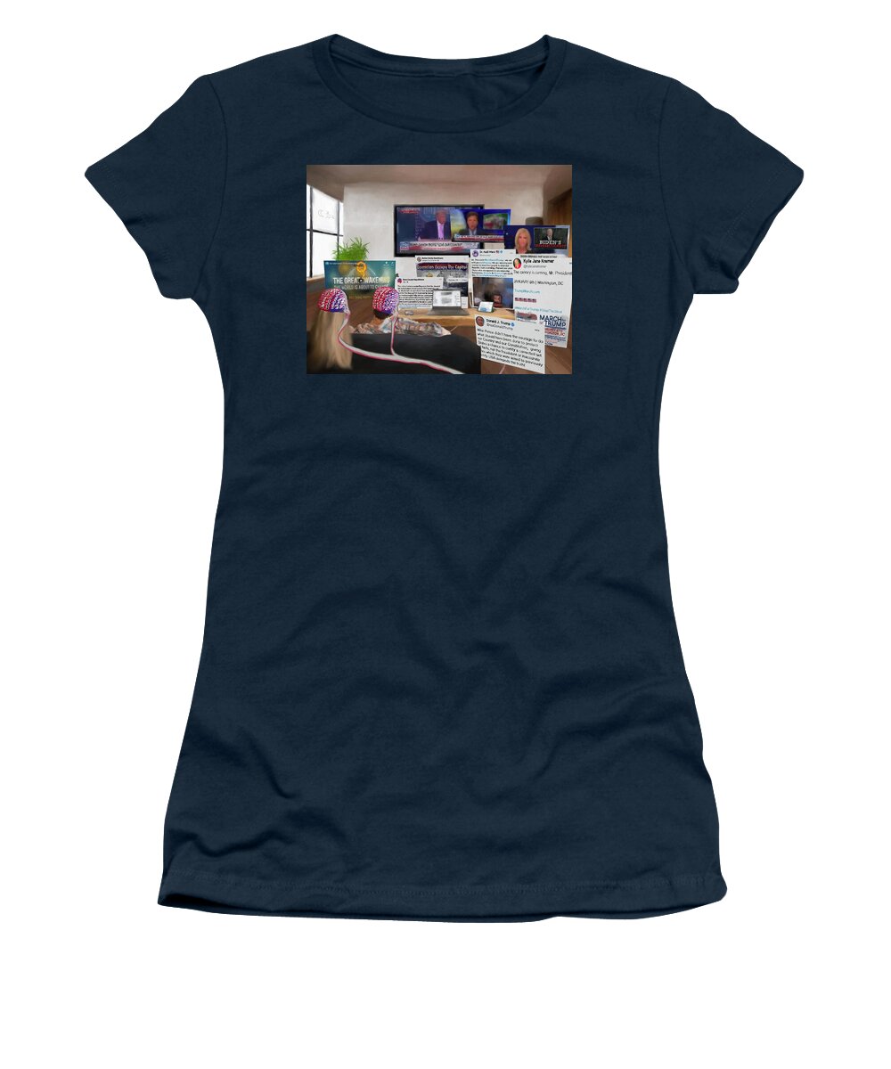  Women's T-Shirt featuring the digital art Programming by Jason Cardwell