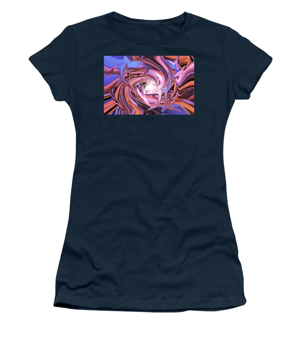 Digital Women's T-Shirt featuring the digital art Psychedelic Flashback by Ronald Mills