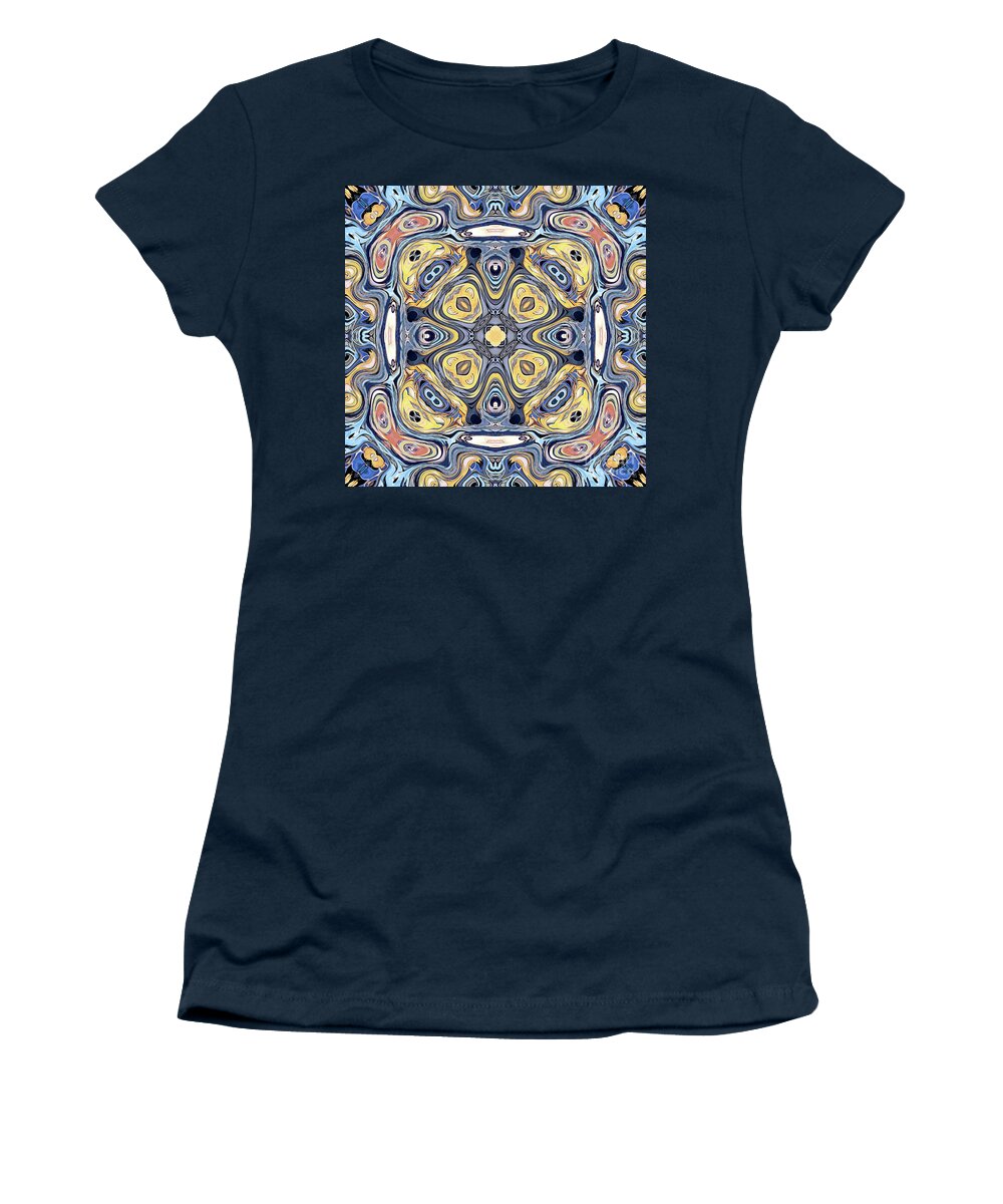 Mandala Women's T-Shirt featuring the digital art Quadrant Symmetry by Phil Perkins