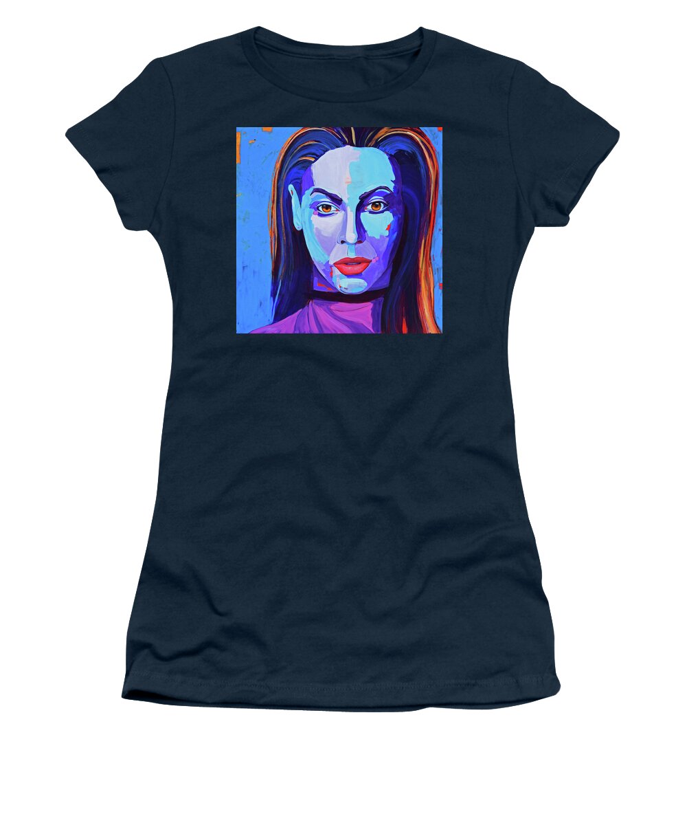 Beyonce Women's T-Shirt featuring the painting Queen Bey by D R Jones