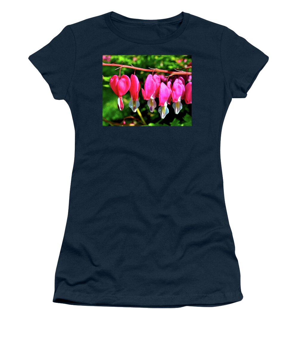 Bleeding Hearts Women's T-Shirt featuring the photograph Queen of Hearts by Susie Loechler