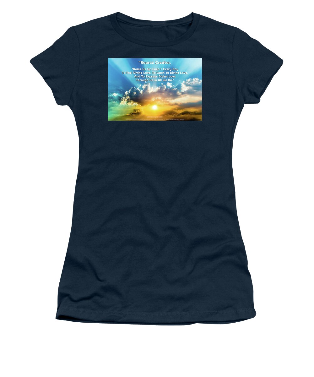 Aura Women's T-Shirt featuring the photograph Raise Belief_01 by Az Jackson