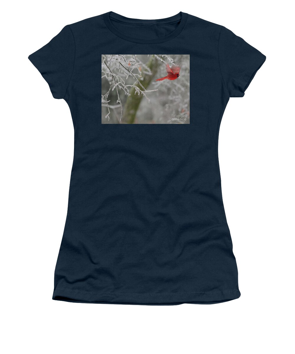Bird Women's T-Shirt featuring the digital art Released To Soar by Constance Woods
