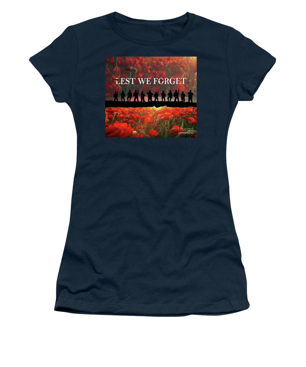 Remembrance Day Women's T-Shirt featuring the photograph Remembrance 05 by Pics By Tony