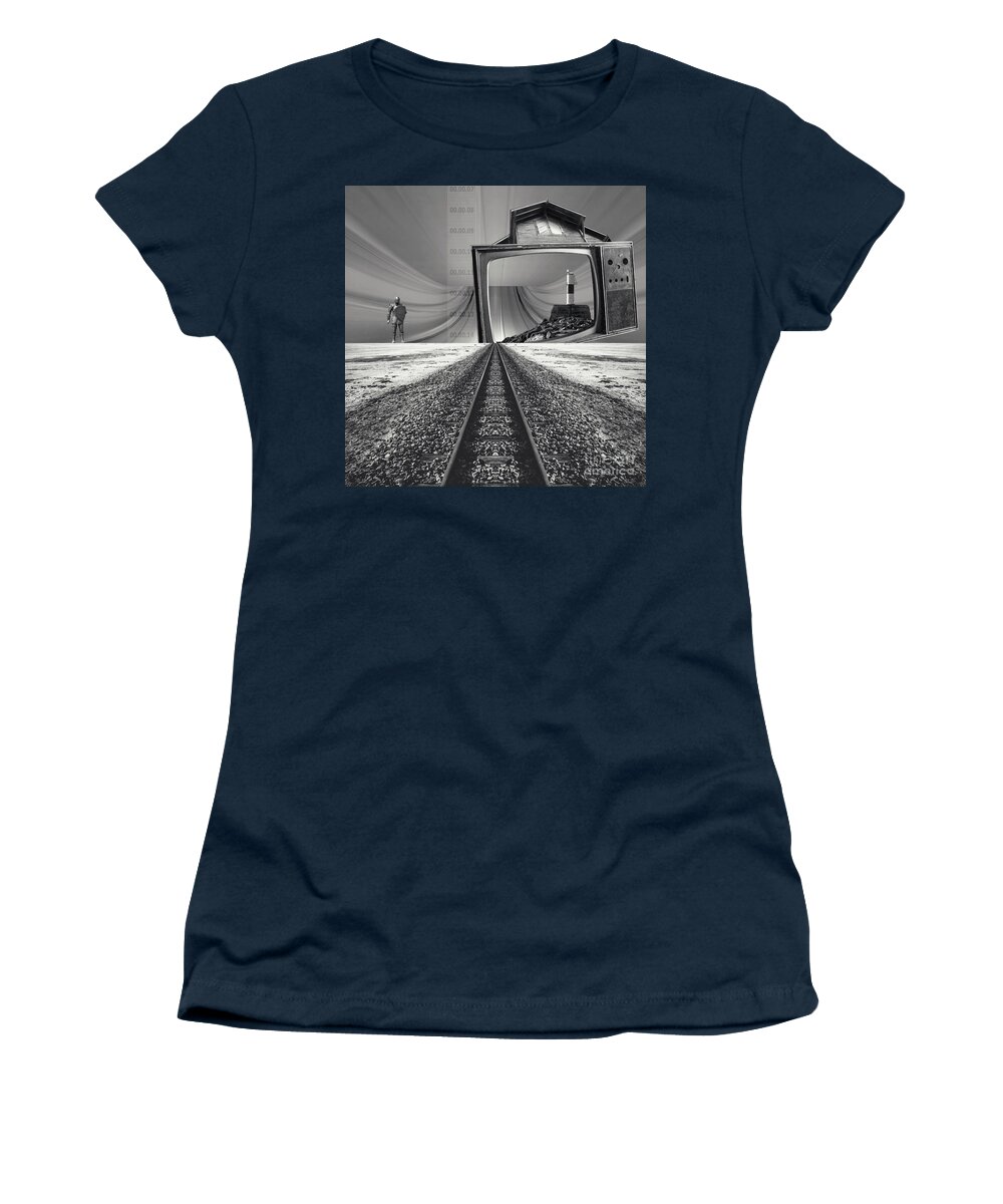 Surreal Women's T-Shirt featuring the digital art Remote Programming by Phil Perkins