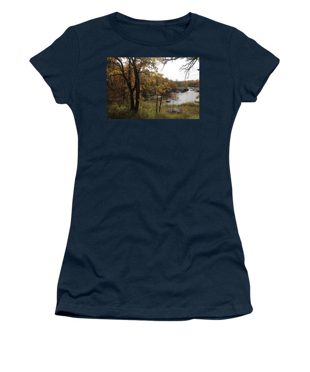 River Women's T-Shirt featuring the photograph River Run by Ruth Kamenev
