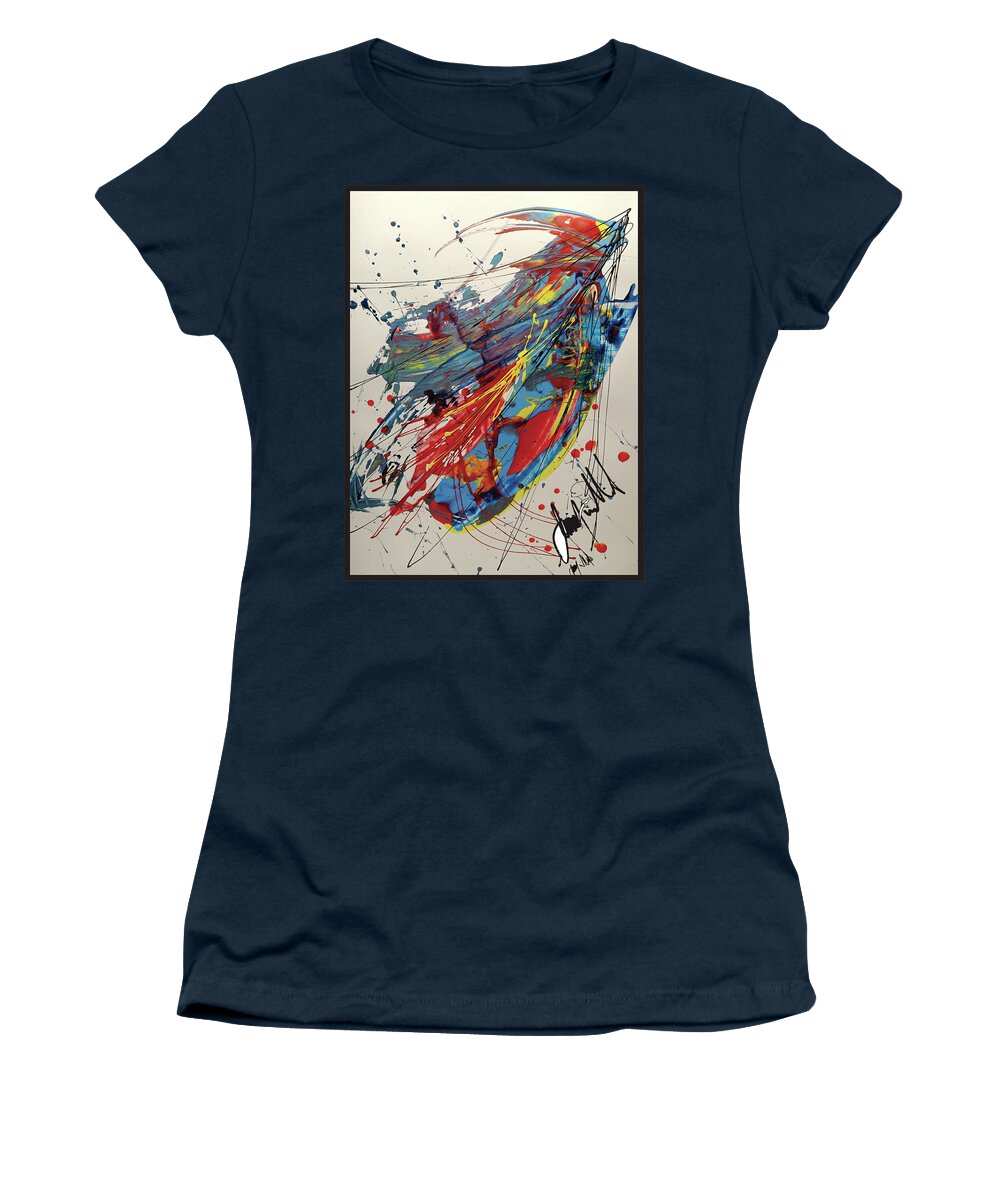  Women's T-Shirt featuring the painting First #1 by Jimmy Williams