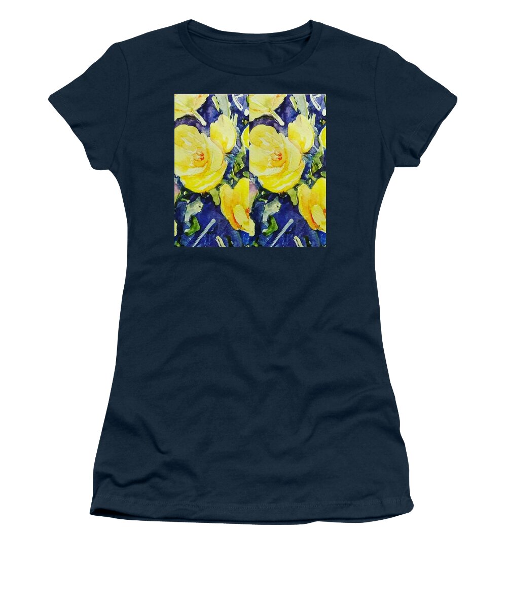 Gardens Women's T-Shirt featuring the painting Royal Beauty by Julie TuckerDemps