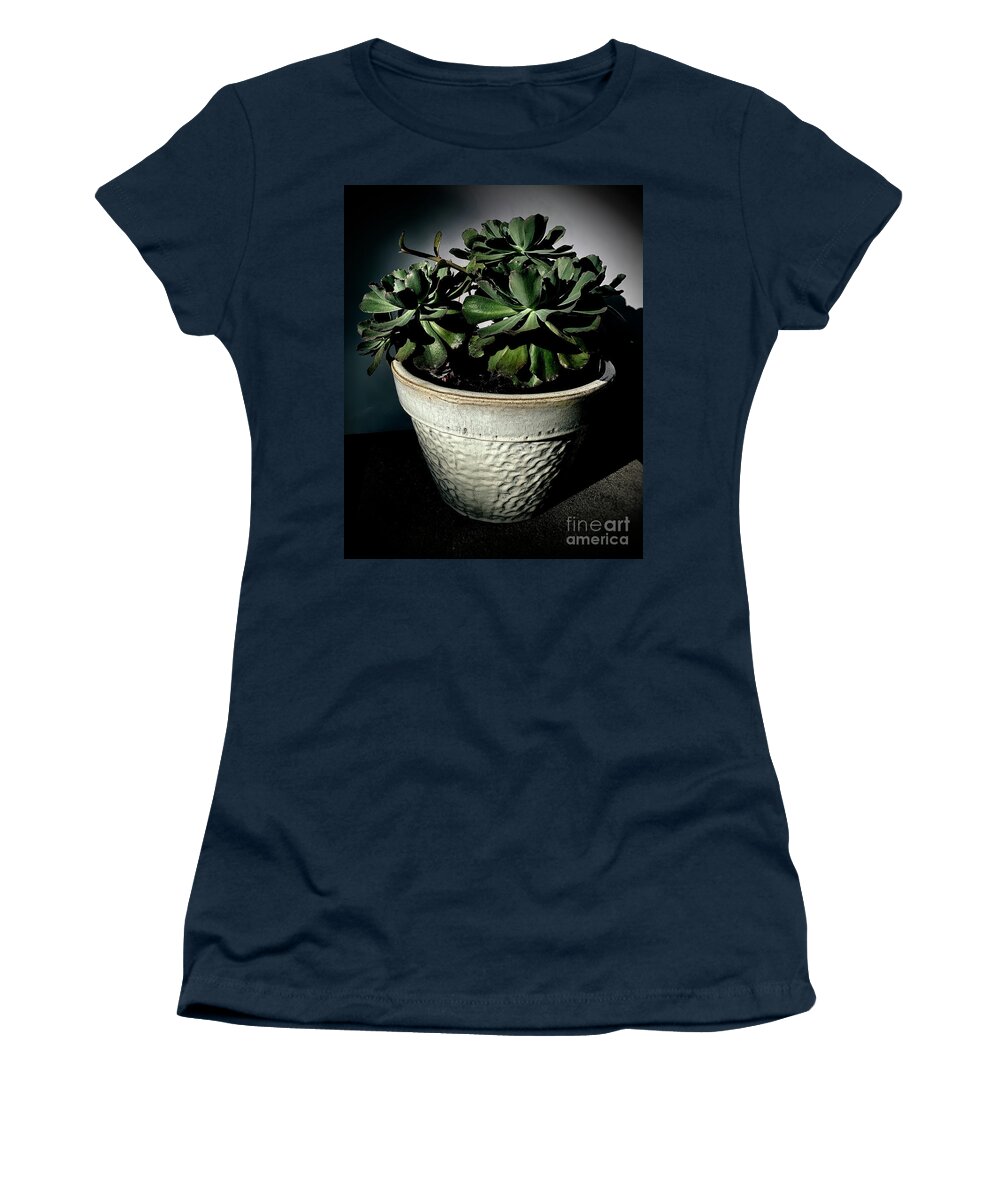 Ruffle Cactus Women's T-Shirt featuring the photograph Ruffle Cactus by Luther Fine Art
