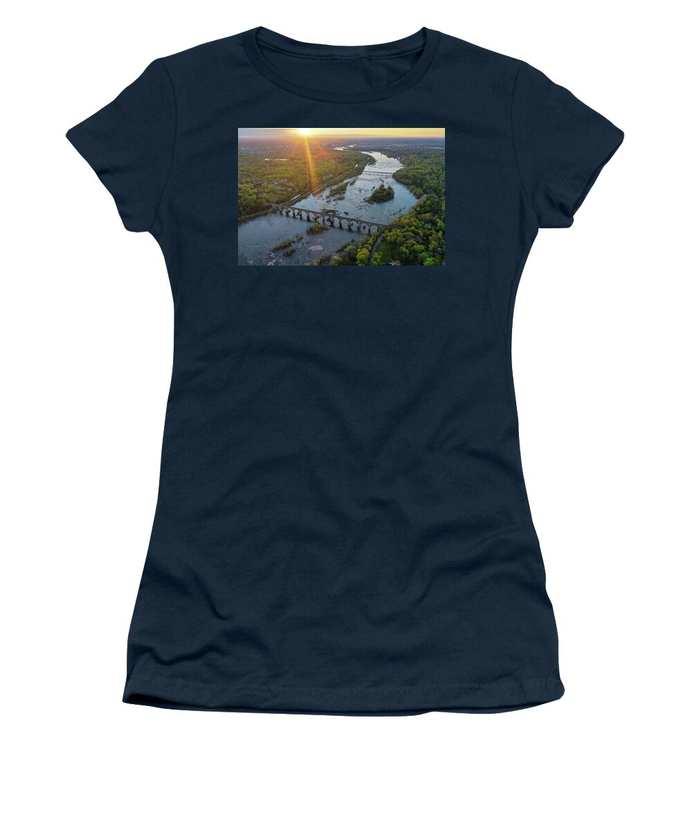 Richmond Women's T-Shirt featuring the photograph Rva 017 by Richmond Aerials