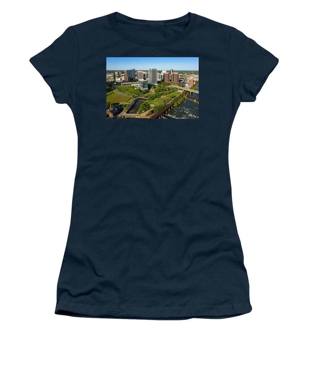Richmond Women's T-Shirt featuring the photograph Rva 026 by Richmond Aerials