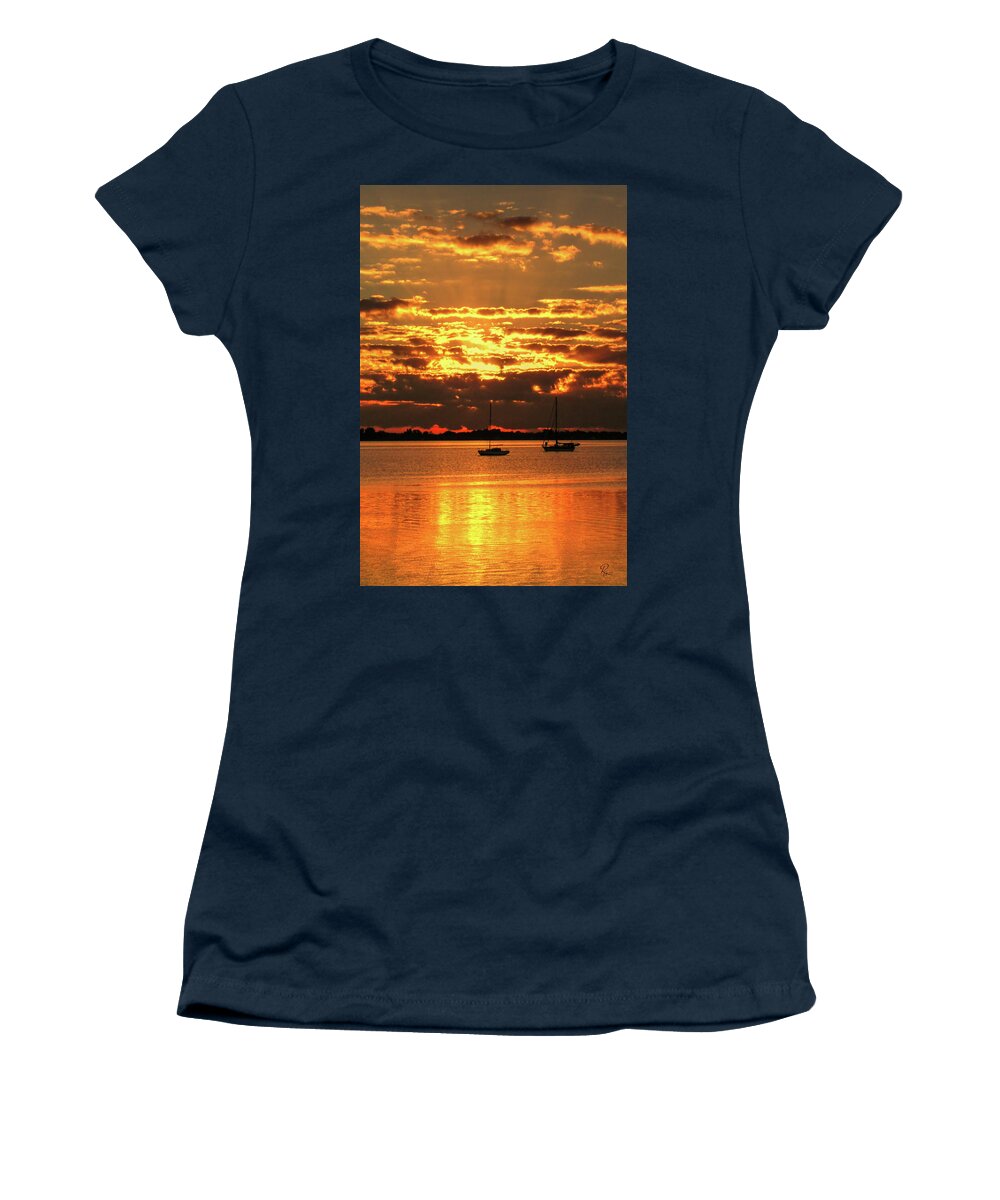 Fine Art Women's T-Shirt featuring the photograph Sails at Rest II by Robert Harris