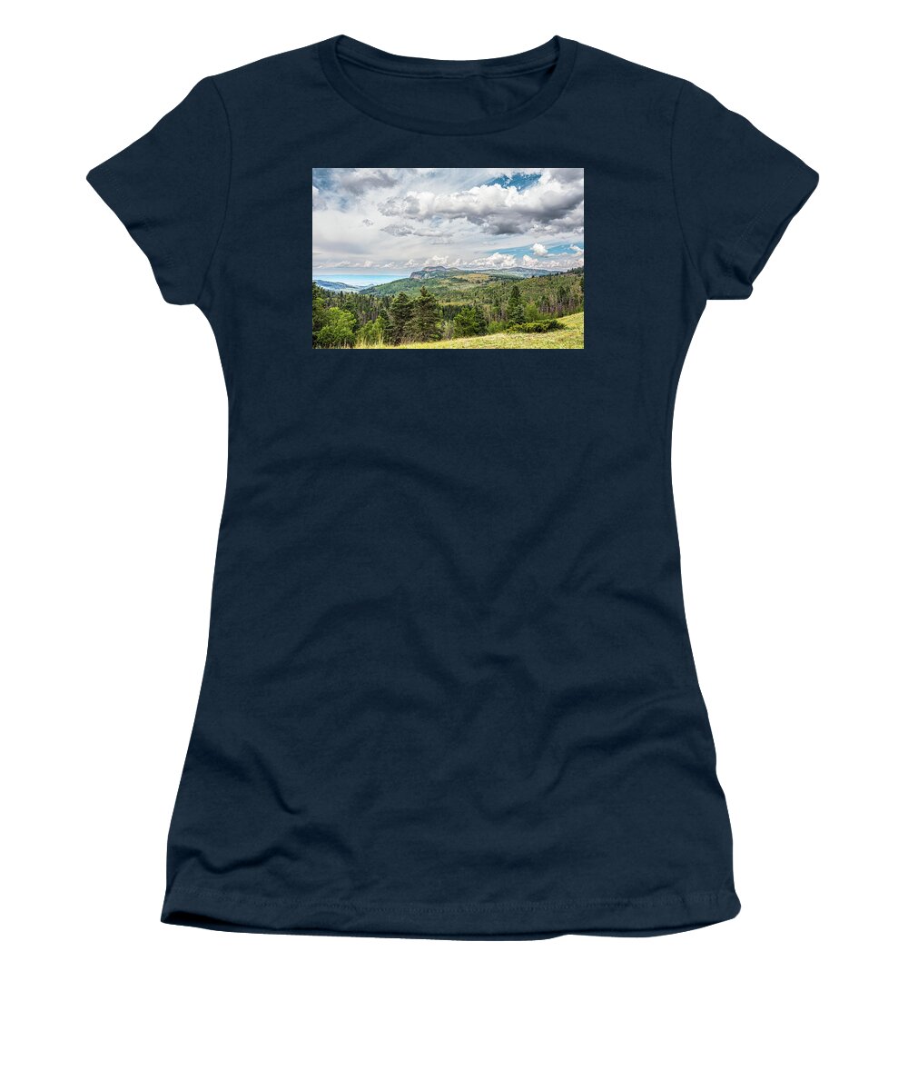 Landscape Women's T-Shirt featuring the photograph San Juan Mountains New Mexico by Debra Martz