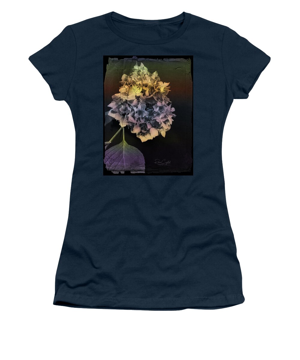Hydrangea Women's T-Shirt featuring the photograph Season Of Transformation by Rene Crystal