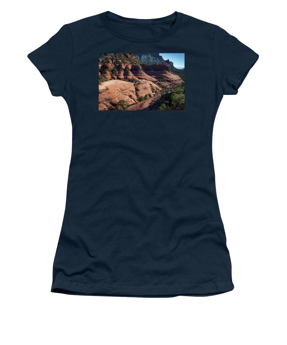 Sedona Women's T-Shirt featuring the photograph Sedona from the Air #5 by Steve Templeton