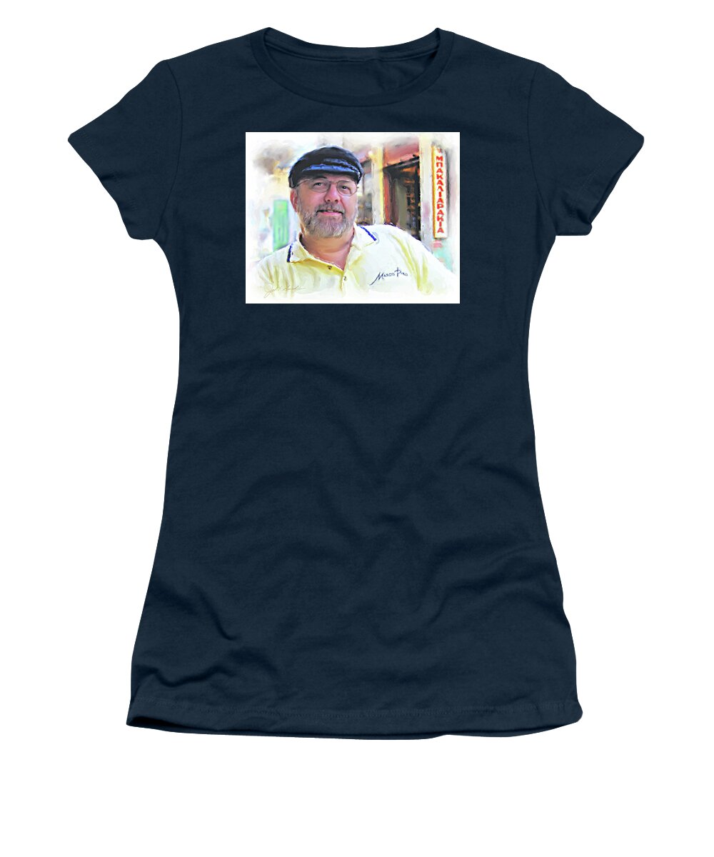 Artist Women's T-Shirt featuring the painting Self-Portrait by Joel Smith