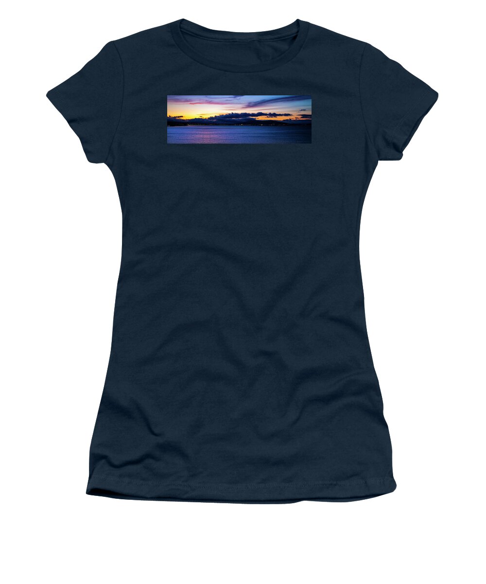 Sfo Women's T-Shirt featuring the photograph SFO Airport at Dusk by Anthony Jones