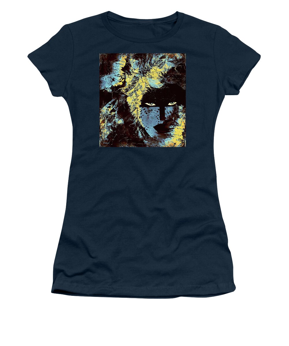 Face Women's T-Shirt featuring the painting Shadow Woman by Natalie Holland