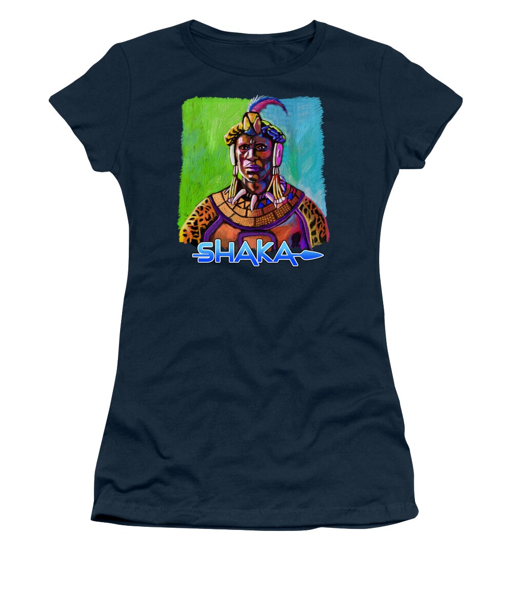 Shaka Zulu Women's T-Shirt by Anthony Mwangi - Pixels