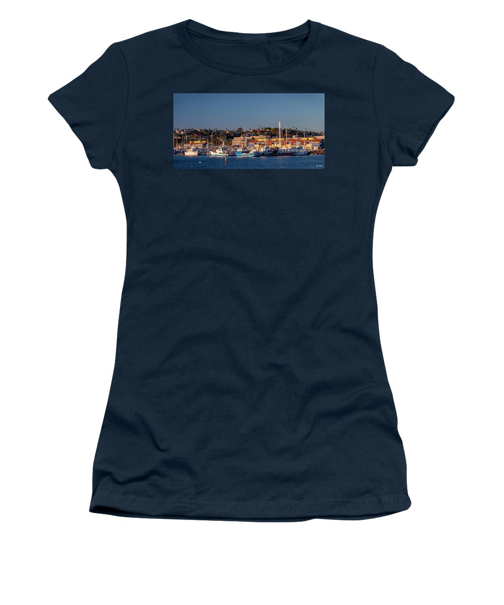 Marina Women's T-Shirt featuring the photograph Shelter Island by Ryan Huebel