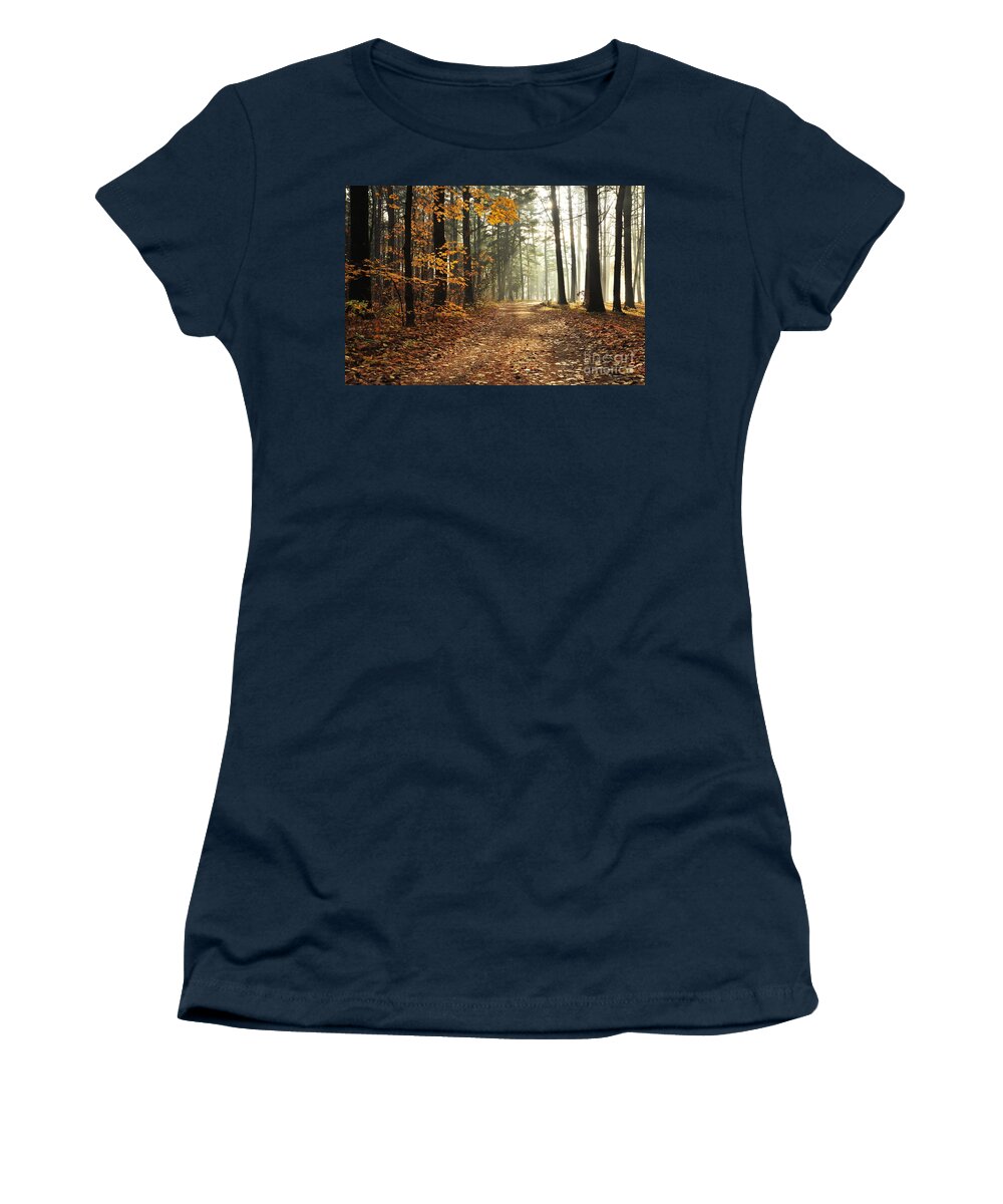 Autumn Women's T-Shirt featuring the photograph Shimmer 2 by Terri Gostola
