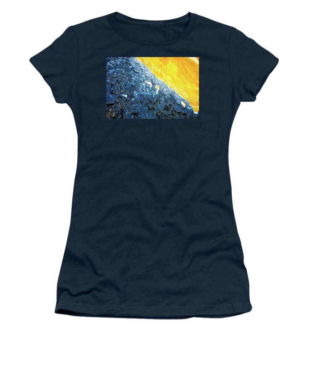 Abstract Women's T-Shirt featuring the photograph Shoreline by Liquid Eye