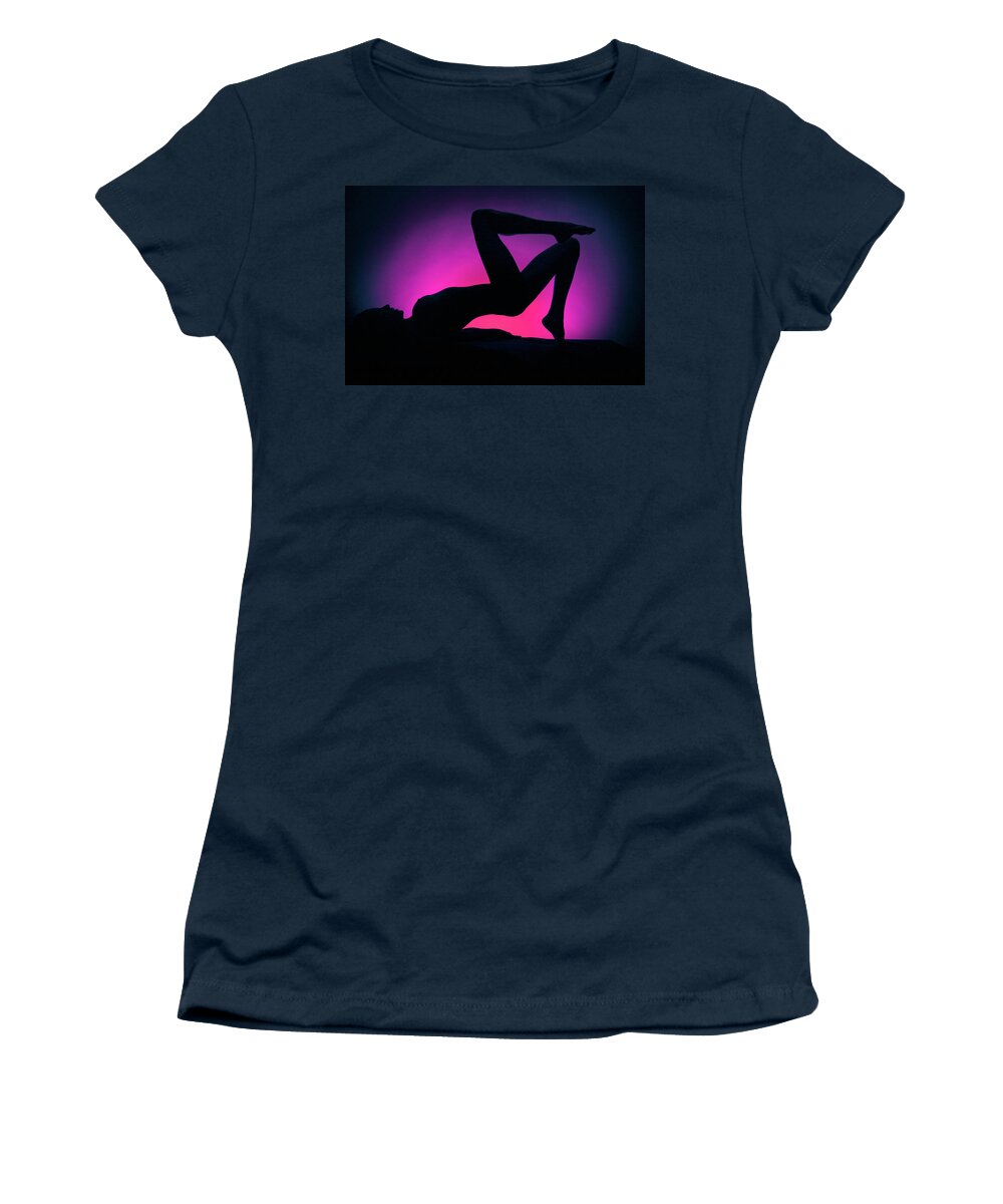 Nude Women's T-Shirt featuring the photograph Silhouette 2 by David Naman