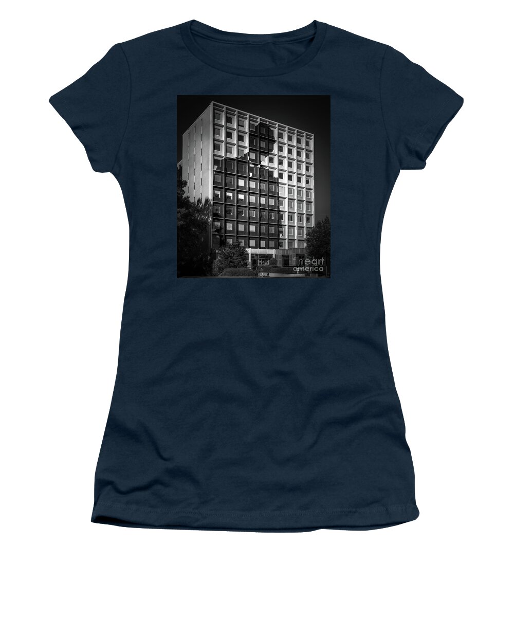 1447 Peachtree Street Women's T-Shirt featuring the photograph Silhouette Building by Doug Sturgess