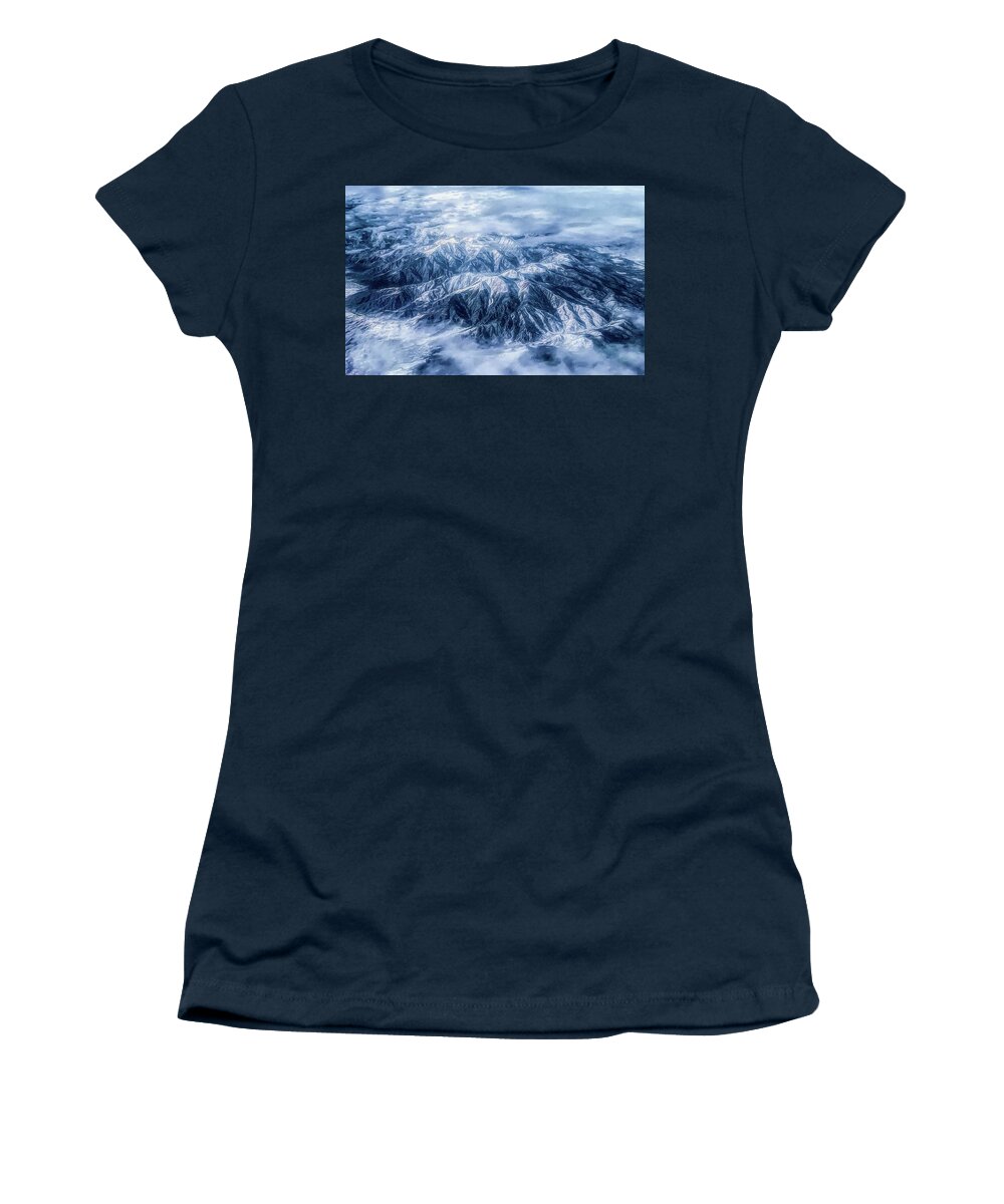 Rocky Mountains Women's T-Shirt featuring the photograph Sky High Blue by Kevin Lane