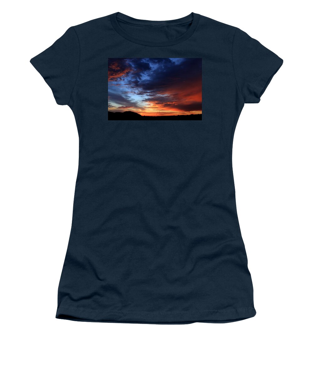 Sky Fire Women's T-Shirt featuring the photograph SkyFire 5 by Gene Taylor