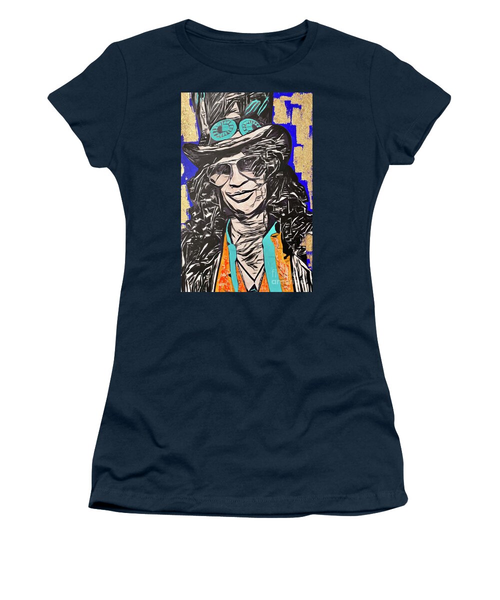 Slash Women's T-Shirt featuring the painting Slash by Jayime Jean