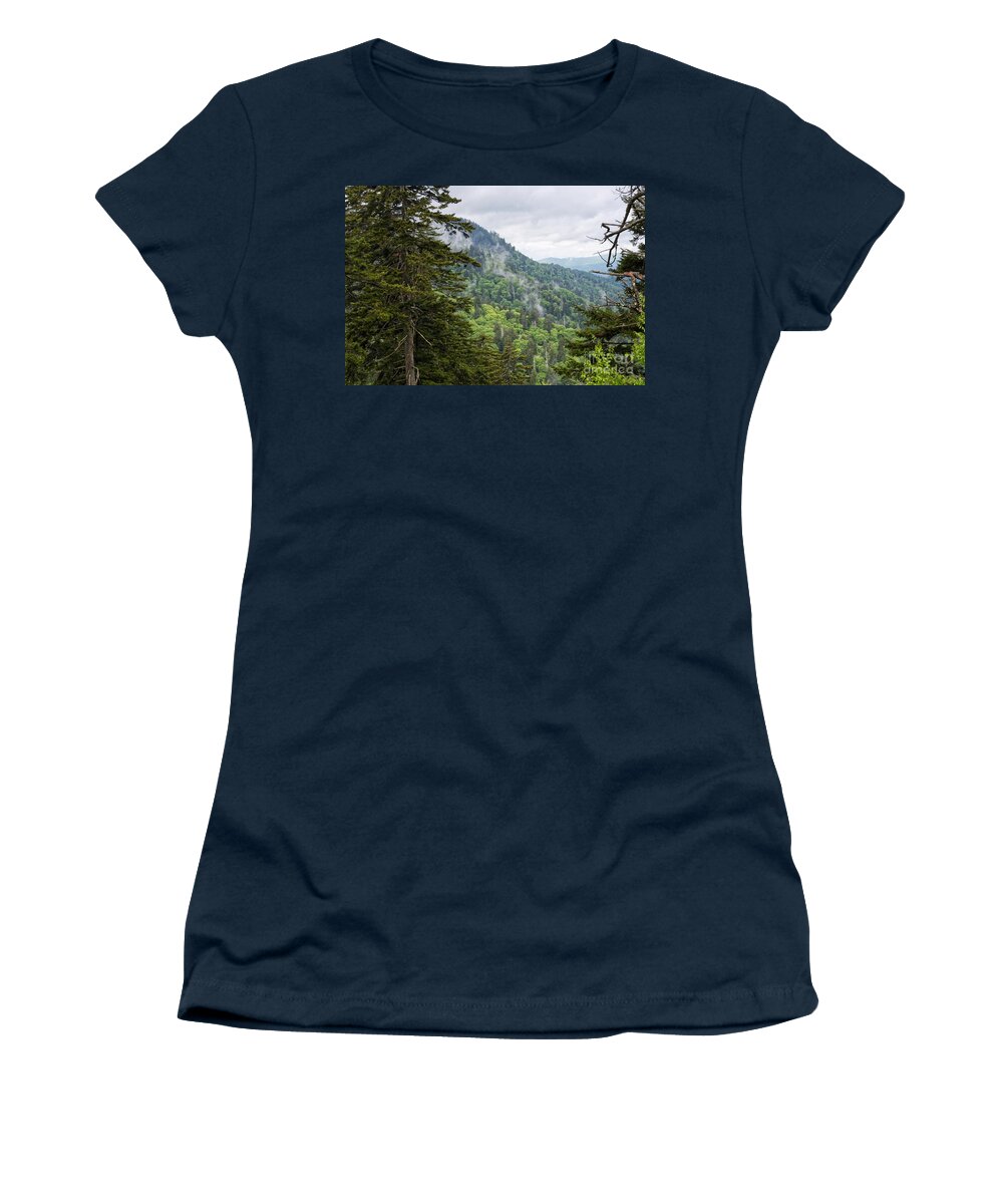 Nature Women's T-Shirt featuring the photograph Smoky Mountains by Phil Perkins