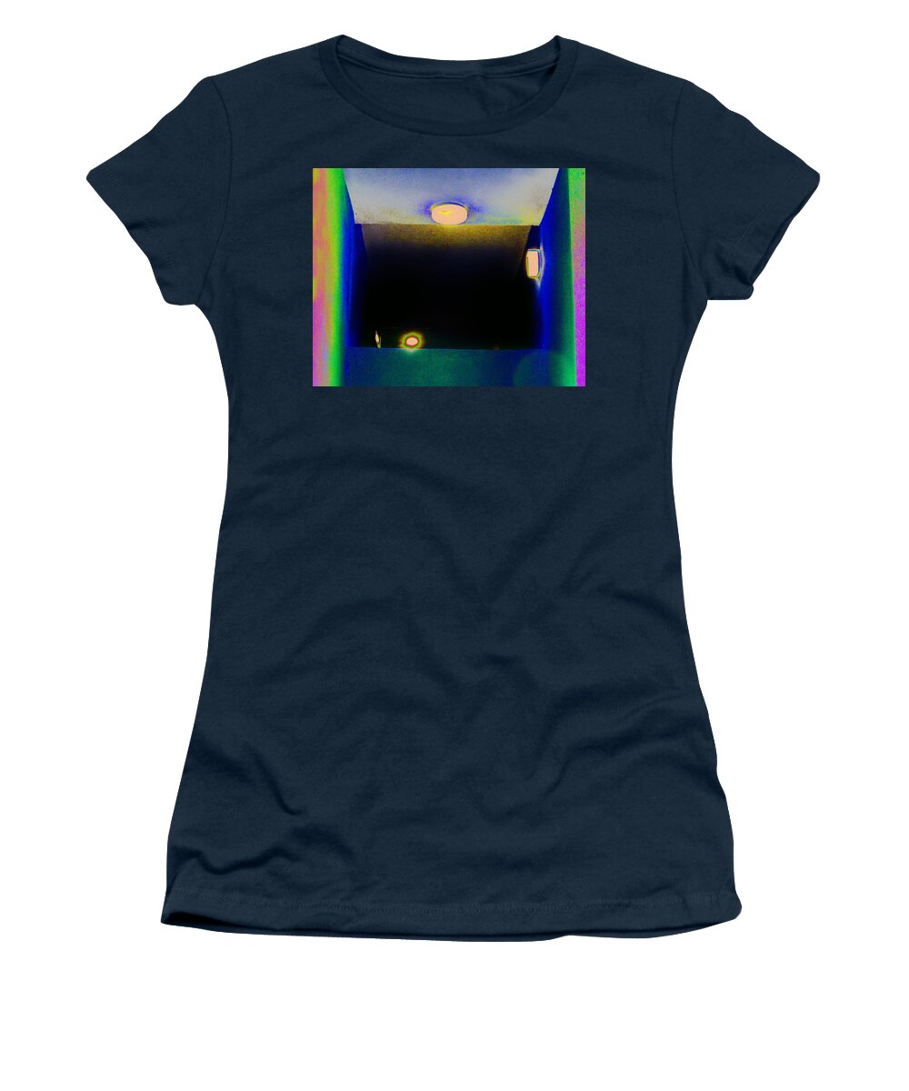 Hallway Women's T-Shirt featuring the photograph Solar Outdoor Hallway by Andrew Lawrence