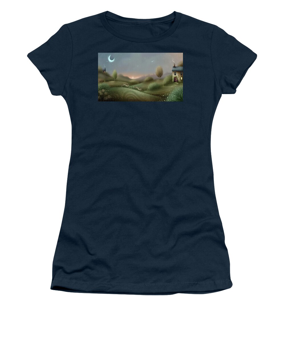 Wildlife Women's T-Shirt featuring the painting Solstice Eve by Joe Gilronan