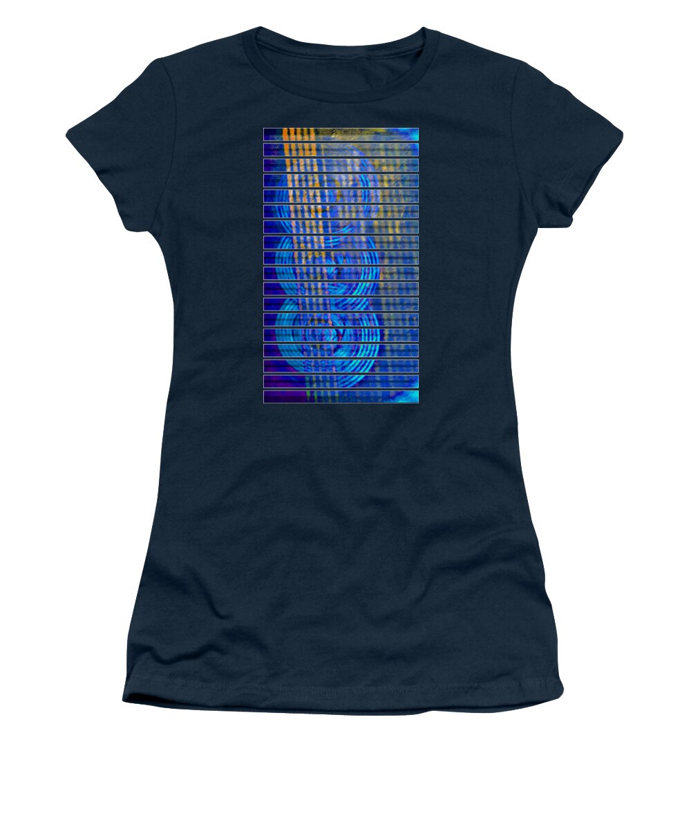 Spirals Women's T-Shirt featuring the digital art SPiRALS BEYOND Large by Auranatura Art
