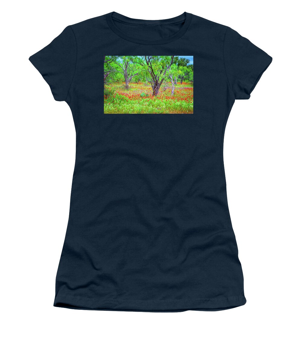 Texas Hill Country Women's T-Shirt featuring the photograph Spring Parfait by Lynn Bauer