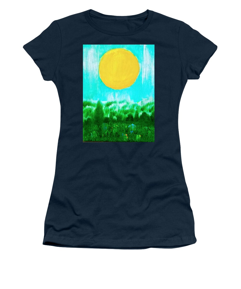 Season Women's T-Shirt featuring the painting Spring Season by Anna Adams